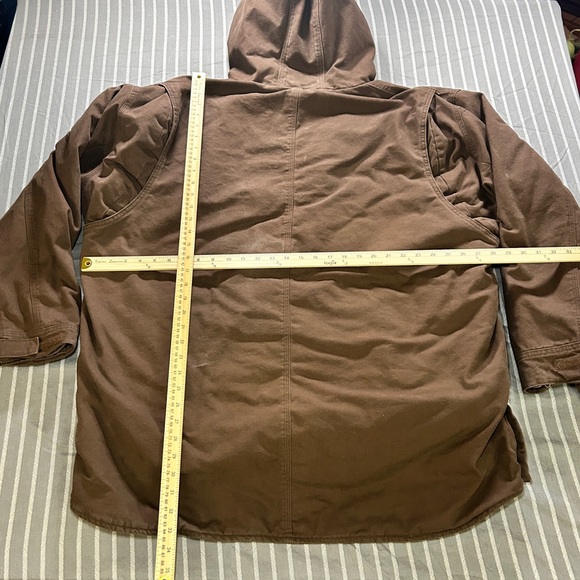 Berne Men's Duck Hooded Insulated Jacket with Concealed Weapon Pockets 3XL - Picture 8 of 8